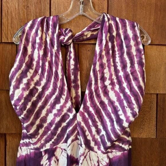 NWT FARM RIO Tropical Print Crossback V-Neck Halter Dress in Women's GG/US XL - Picture 8 of 15